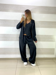 Coordinato Abbey PantaPalazzo e Giacchina con Cappuccio