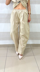 Coordinato Amanda Pantaloni Harem Balloon e Top Smanicato con Zip
