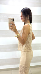 Coordinato Callie in Pizzo PantaPalazzo e Gilet Smanicato
