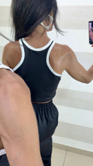 Coordinato Carla Pantaloni e Top con Stella e Bande