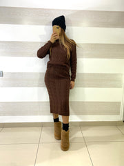 Coordinato Cicely Gonna e Maglia Tipo Lana