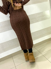 Coordinato Cicely Gonna e Maglia Tipo Lana