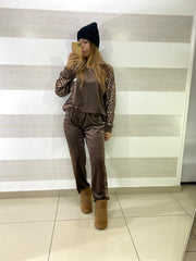 Coordinato Claribel in Vellutino con Bande Maculate