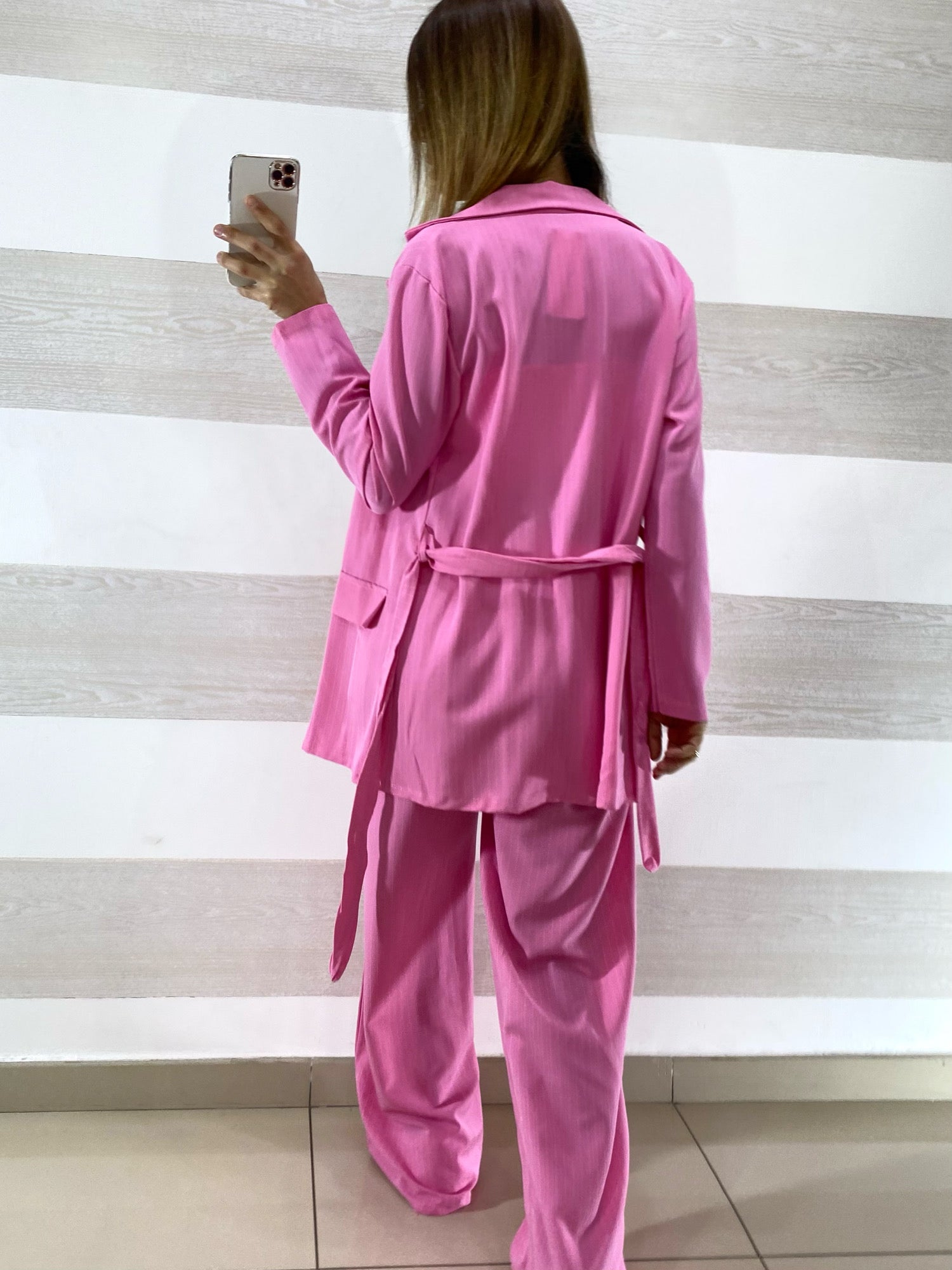 Coordinato Delia Gessato Giacca Fusciacca