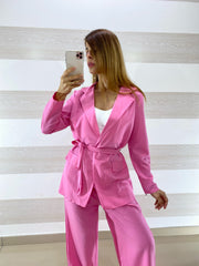 Coordinato Delia Gessato Giacca Fusciacca