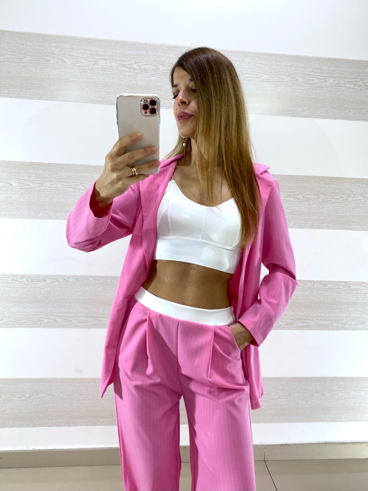 Coordinato Delia Gessato Giacca Fusciacca