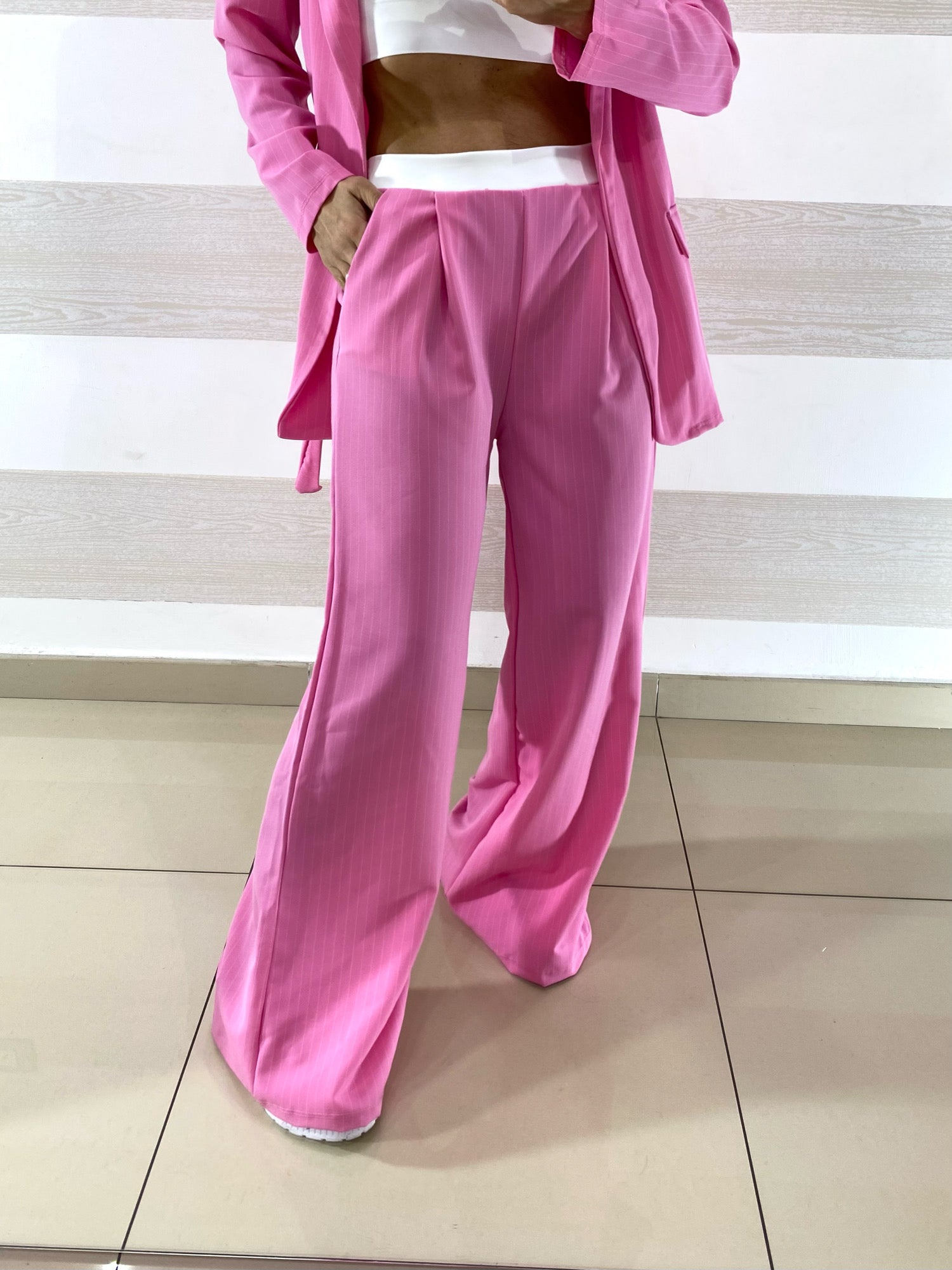 Coordinato Delia Gessato Giacca Fusciacca