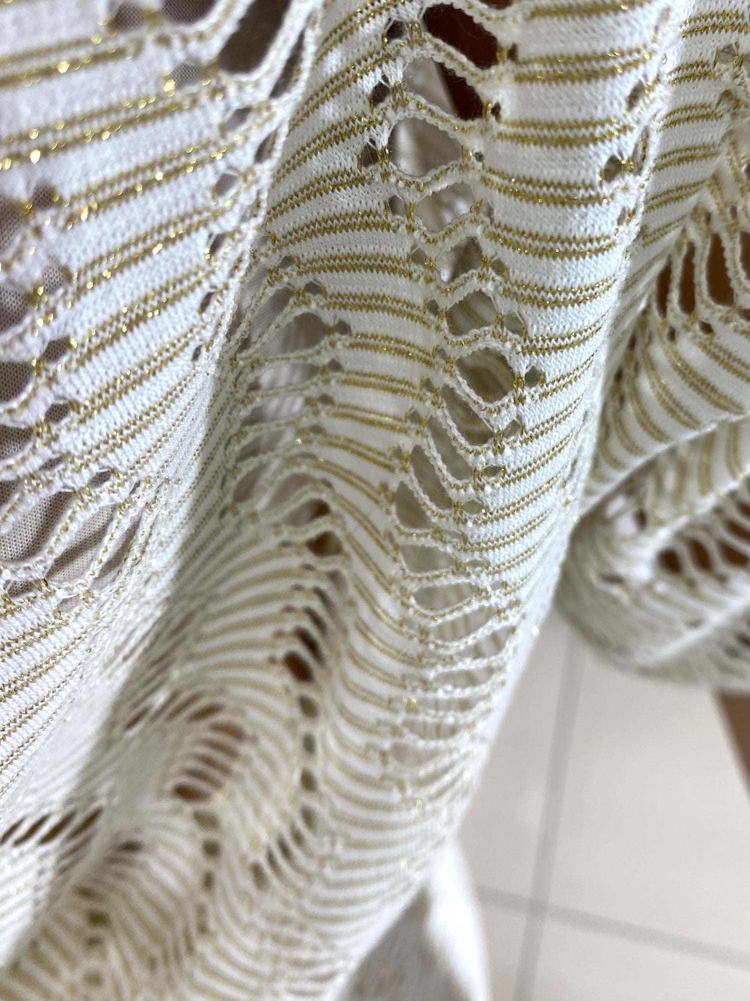 Coordinato Ilary Traforato PantaPalazzo e Maglia Lurex
