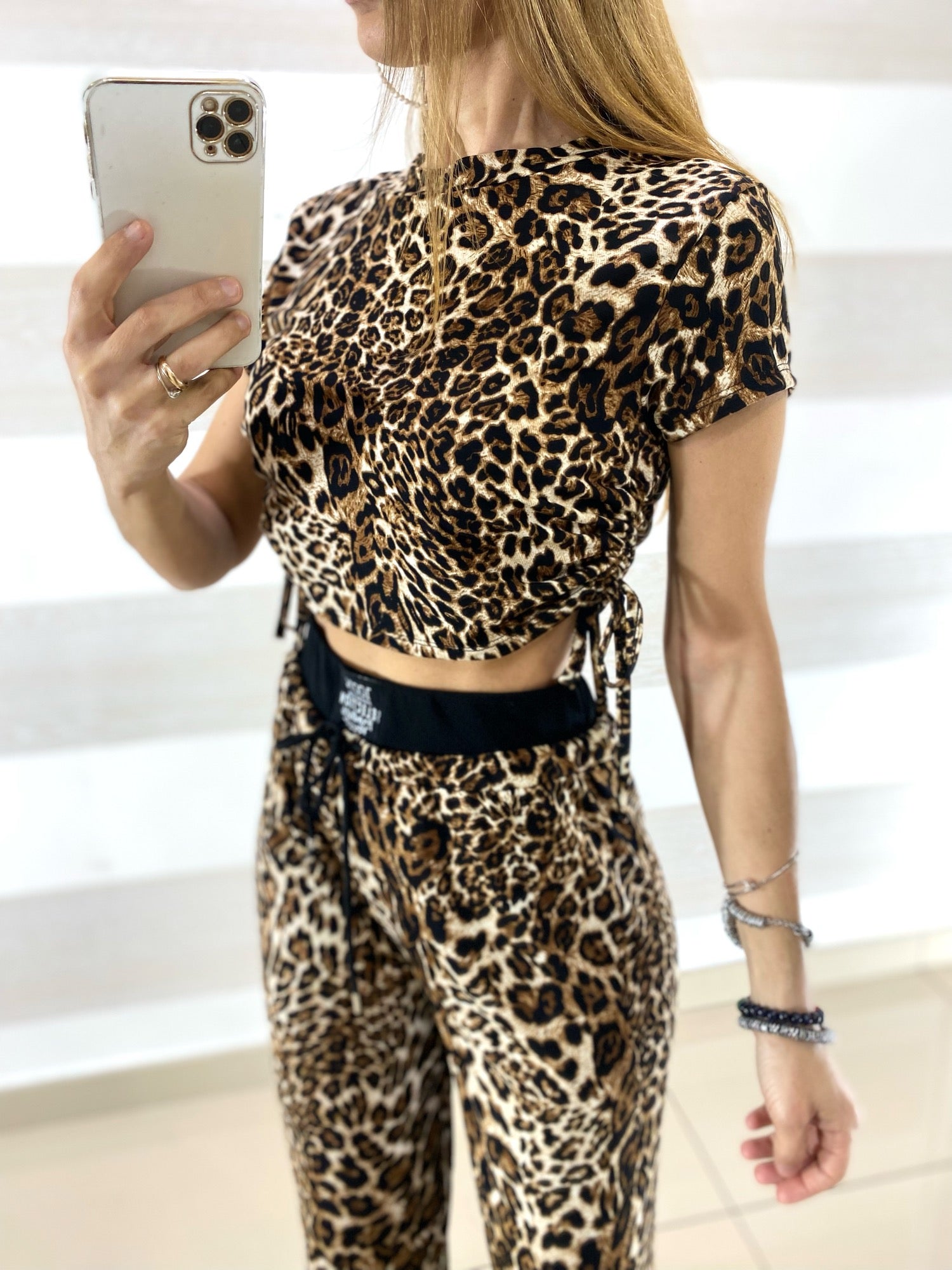 Coordinato Krizia PantaPalazzo e Maglia Animalier