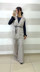 Coordinato Reba PantaPalazzo e Gilet Lungo