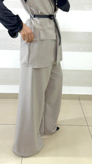 Coordinato Reba PantaPalazzo e Gilet Lungo