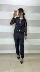 Coordinato Roxanna Pantaloni e Giacca Smanicata