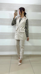 Coordinato Roxanna Pantaloni e Giacca Smanicata