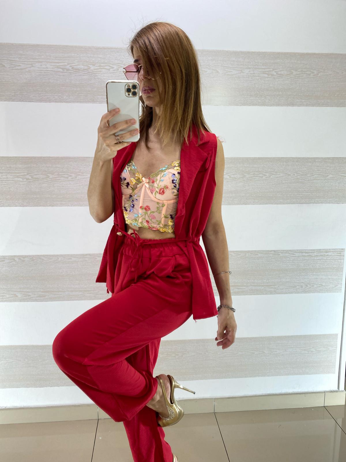 Coordinato Silvia Pantapalazzo e Giacca Smanicata