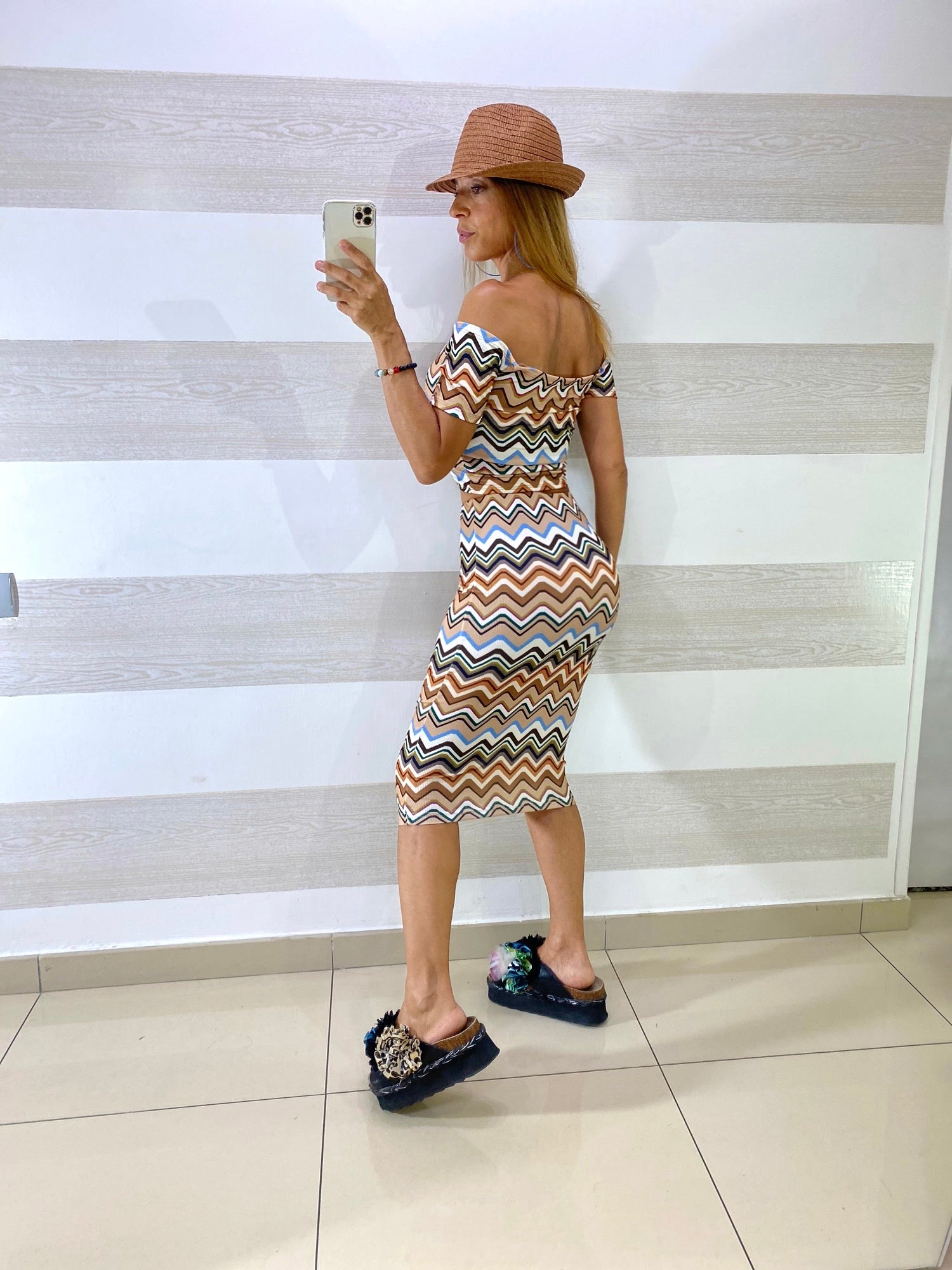 Coordinato Swami Top Coppe e Gonna Zig Zag