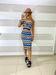 Coordinato Swami Top Coppe e Gonna Zig Zag