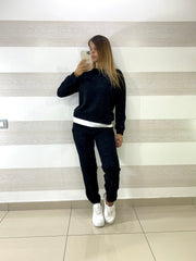 Coordinato Taylor Vellutino Lurex Pantaloni e Felpina