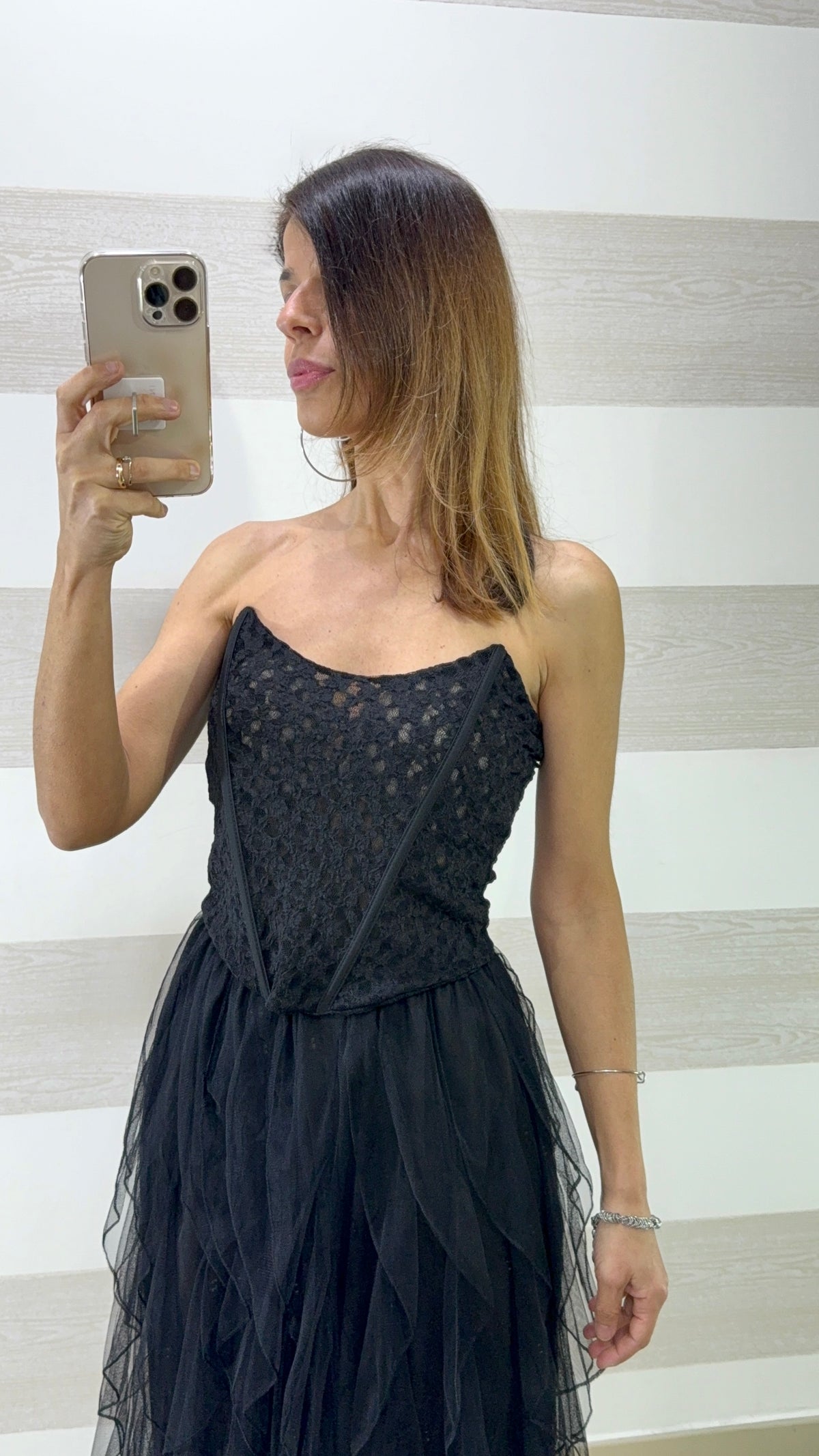 Corpetto Philipa in Pizzo con Stecche