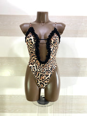 Costume Trikini Samanta Maculato con Ruches