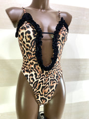 Costume Trikini Samanta Maculato con Ruches