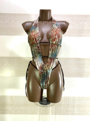 Costume Trikini Sharon Regolabile Fantasia Wild