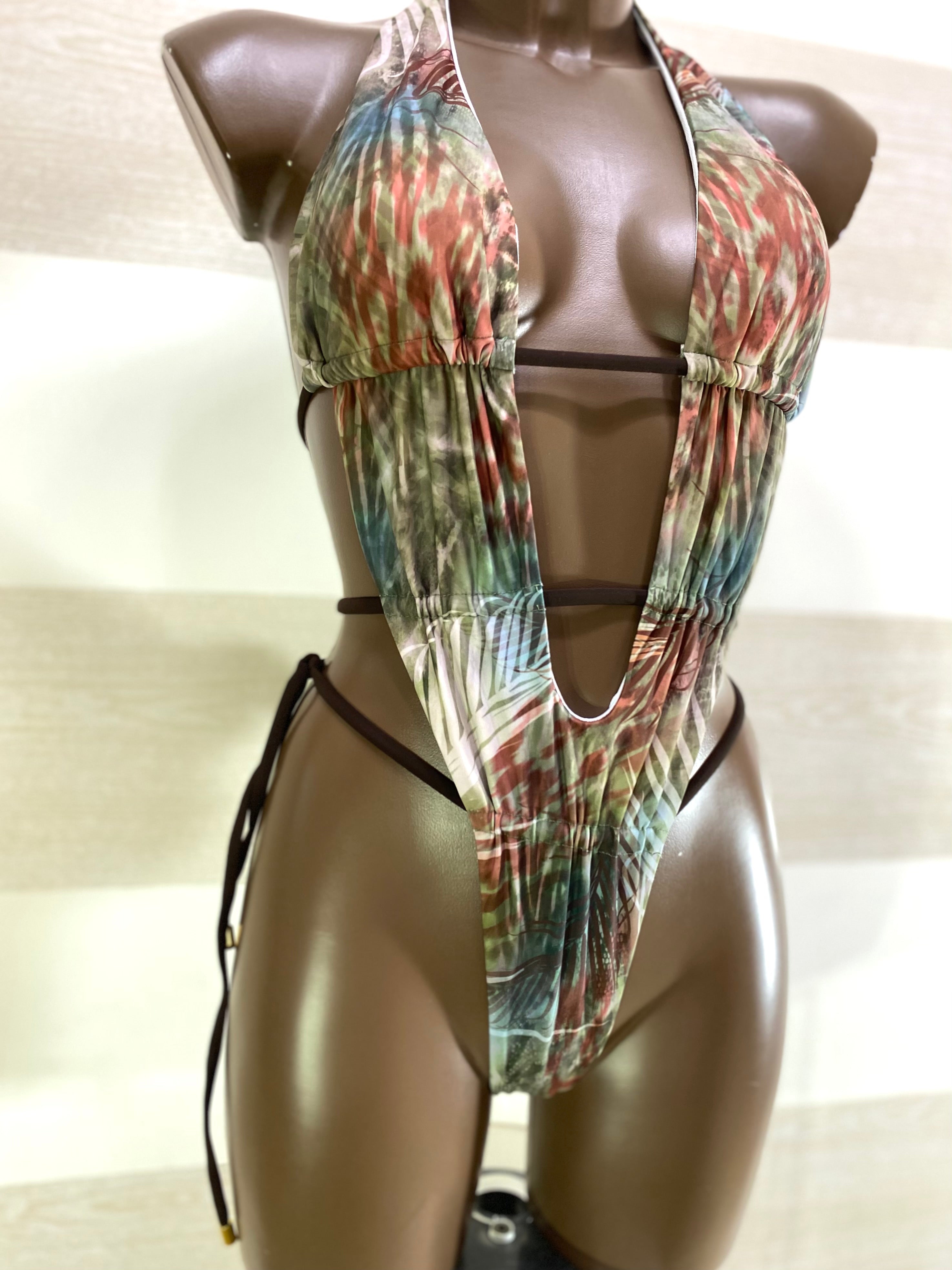 Costume Trikini Sharon Regolabile Fantasia Wild
