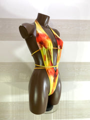 Costume Trikini Vilma Regolabile Arancione con Sfumature