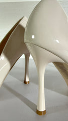 Decollete Lettie in Vernice Naturale Tacco 10 cm