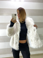 Eco Pelliccia Eileen Voluminosa Doppio Petto