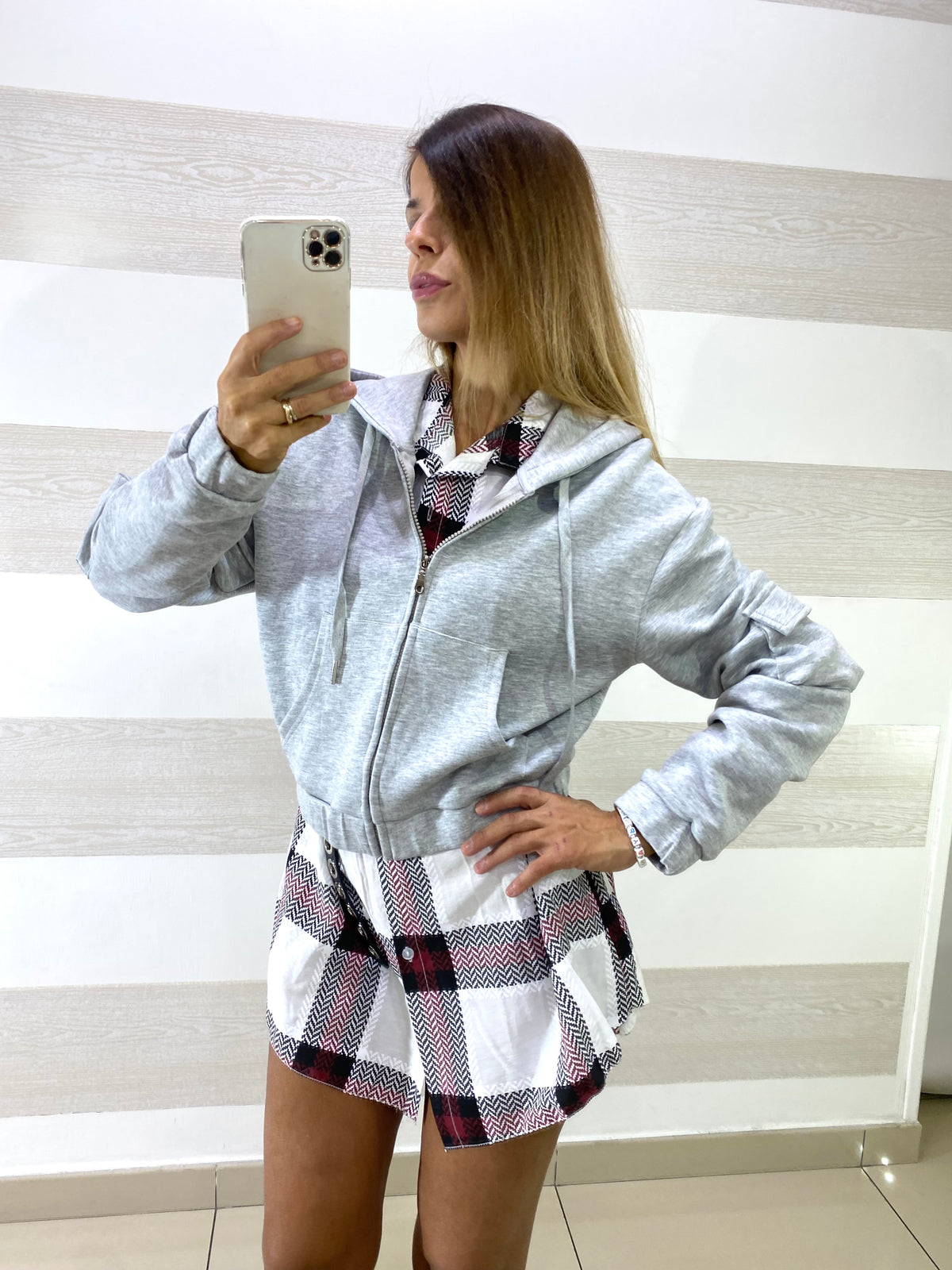 Felpa Roxie con Cappuccio e Zip