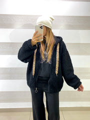 Giacca Adriel Teddy con Cappuccio