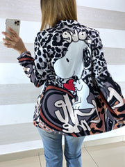 Giacca Alessia Disney Snoopy Animalier Bianco