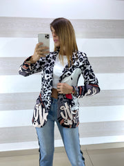 Giacca Alessia Disney Snoopy Animalier Bianco