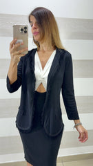 Giacca Cardigan Mabelle  Sfrangiata