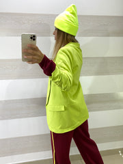 Giacca Caryn Blazer con Maniche Drappeggiate