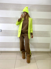 Giacca Caryn Blazer con Maniche Drappeggiate