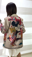 Giacca Collyn Beige Stampa Topolino