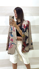 Giacca Collyn Beige Stampa Topolino