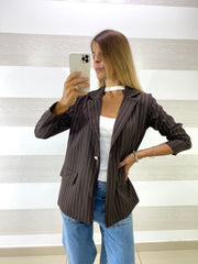 Giacca Emily Gessata Blazer