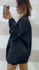Giacca Libby Blazer Over con Maniche Drappeggiate