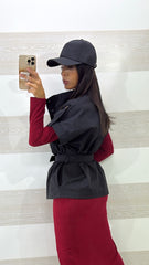 Giacca Trench Giselle Smanicato Effetto Dopiopetto