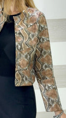 Giacchino Keri Eco Pelle Pitonato