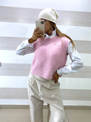 Gilet Eden Smanicato con Lurex