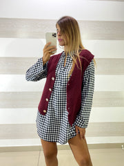 Gilet Harriet Misto Lana con Bottoni