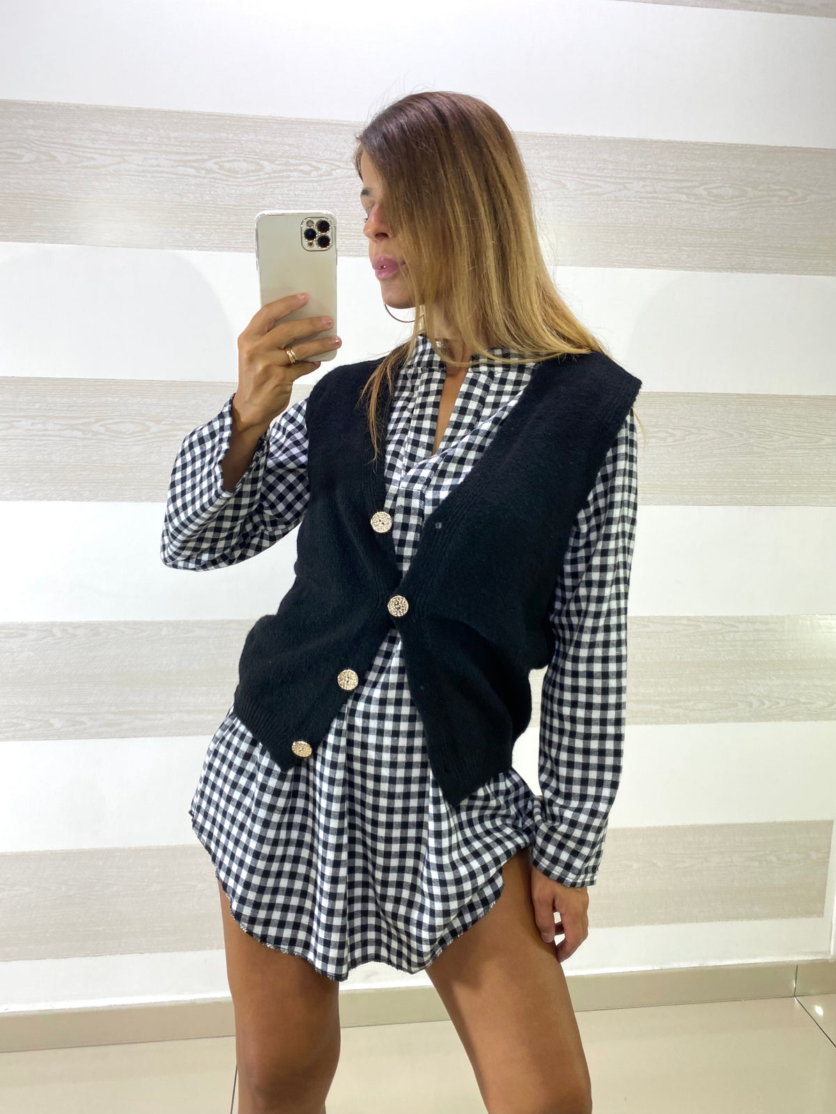 Gilet Harriet Misto Lana con Bottoni