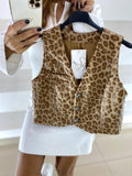 Gilet Leanne Eco Pelle Maculato