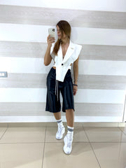 Gilet Loretta Asimmetrico con Aperture Laterali