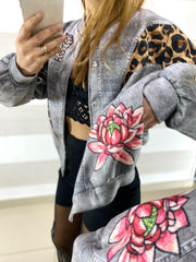 Giubbino Clorinda Effetto Jeans Nero