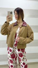 Giubbino Giacca Verity con Colletto Eco Pelle Bordeaux
