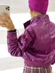 Giubbino Marlene Ecopelle con Maniche Regolabili